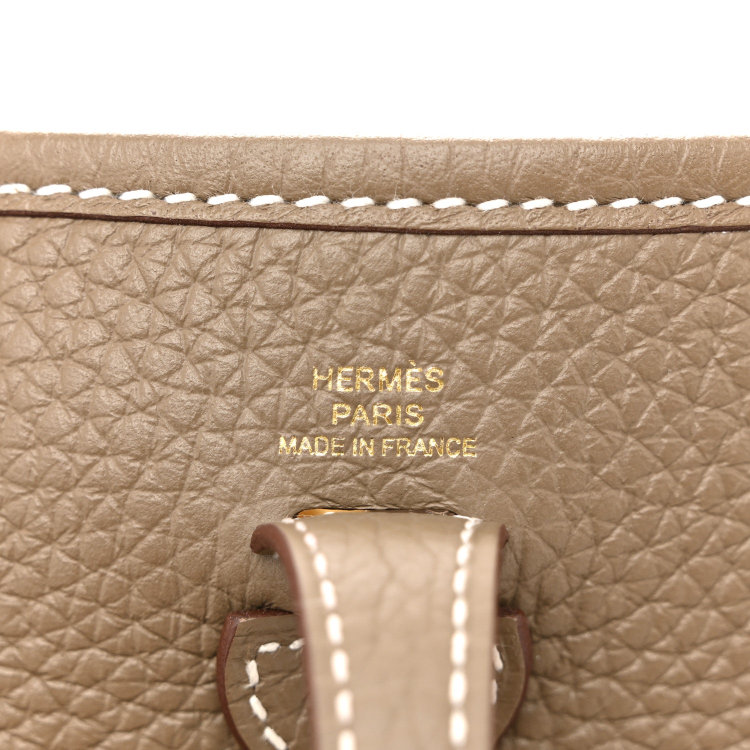 Hermes Taurillon Clemence Amazone Evelyne TPM Etoupe Bleu Indigo 6 of 13
