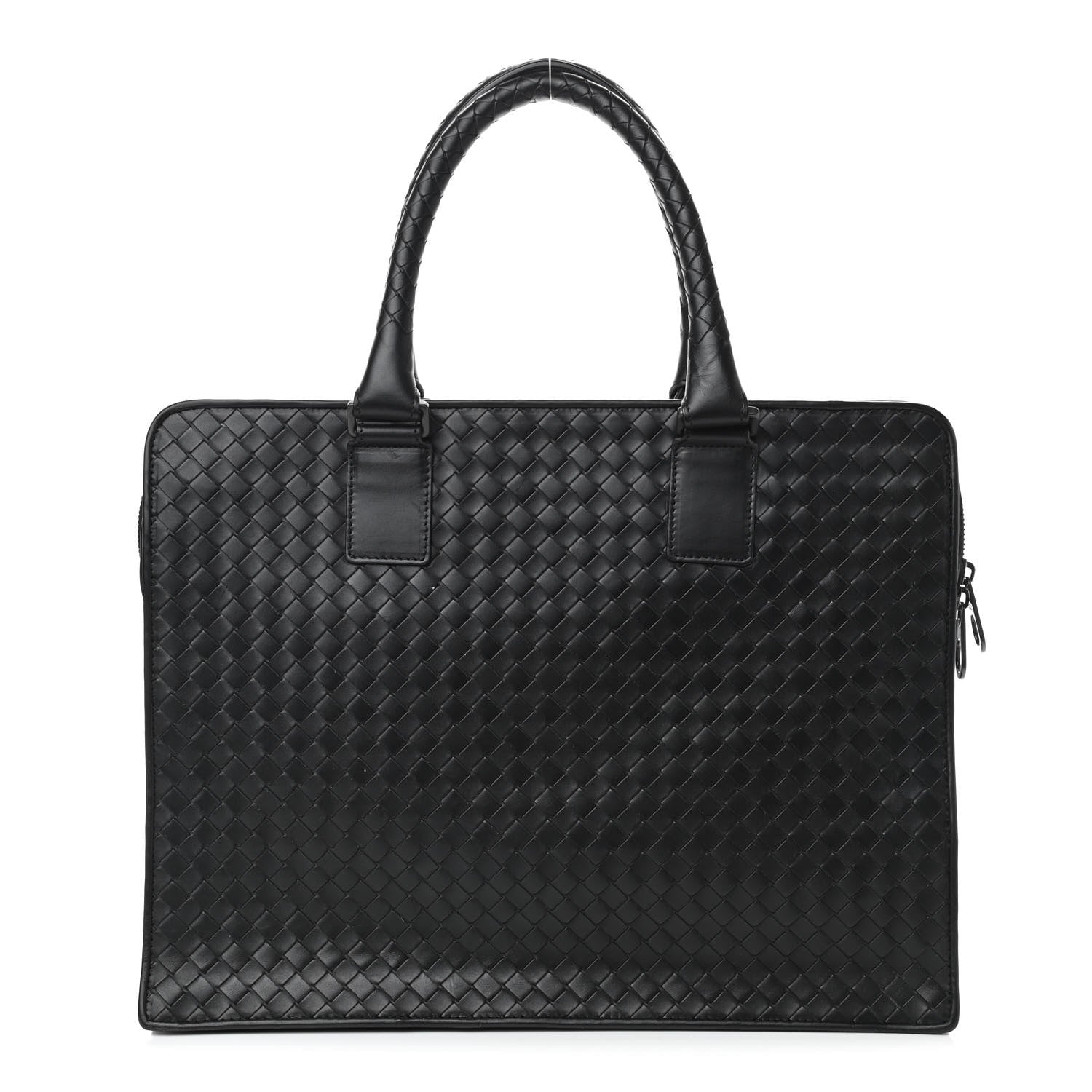 Bottega Veneta Calfskin Intrecciato Briefcase Black 1 of 10