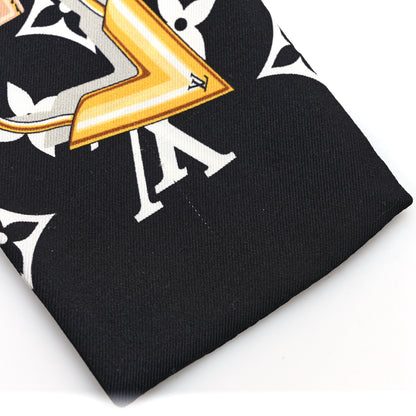 Louis Vuitton Silk Monogram Confidential Bandeau Black 5 of 5