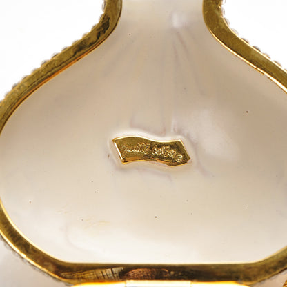 Judith Leiber Crystal Minaudiere Pill Box Necklace Gold 4 of 6
