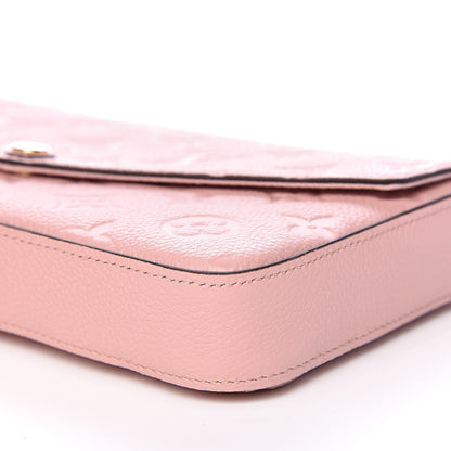 Louis Vuitton Empreinte Pochette Felicie Chain Wallet Rose Poudre 12 of 12