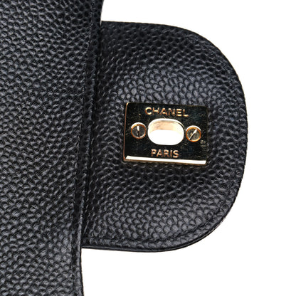 Chanel Caviar Quilted Jumbo Double Flap Black 8 of 14