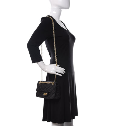 Chanel Aged Calfskin Quilted 2.55 Reissue Mini Flap Black 2 of 11