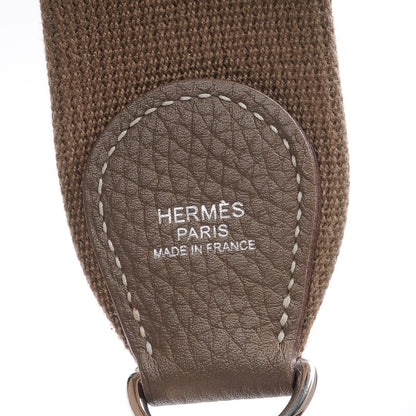 Hermes Taurillon Clemence Evelyne III GM Etoupe 6 of 8