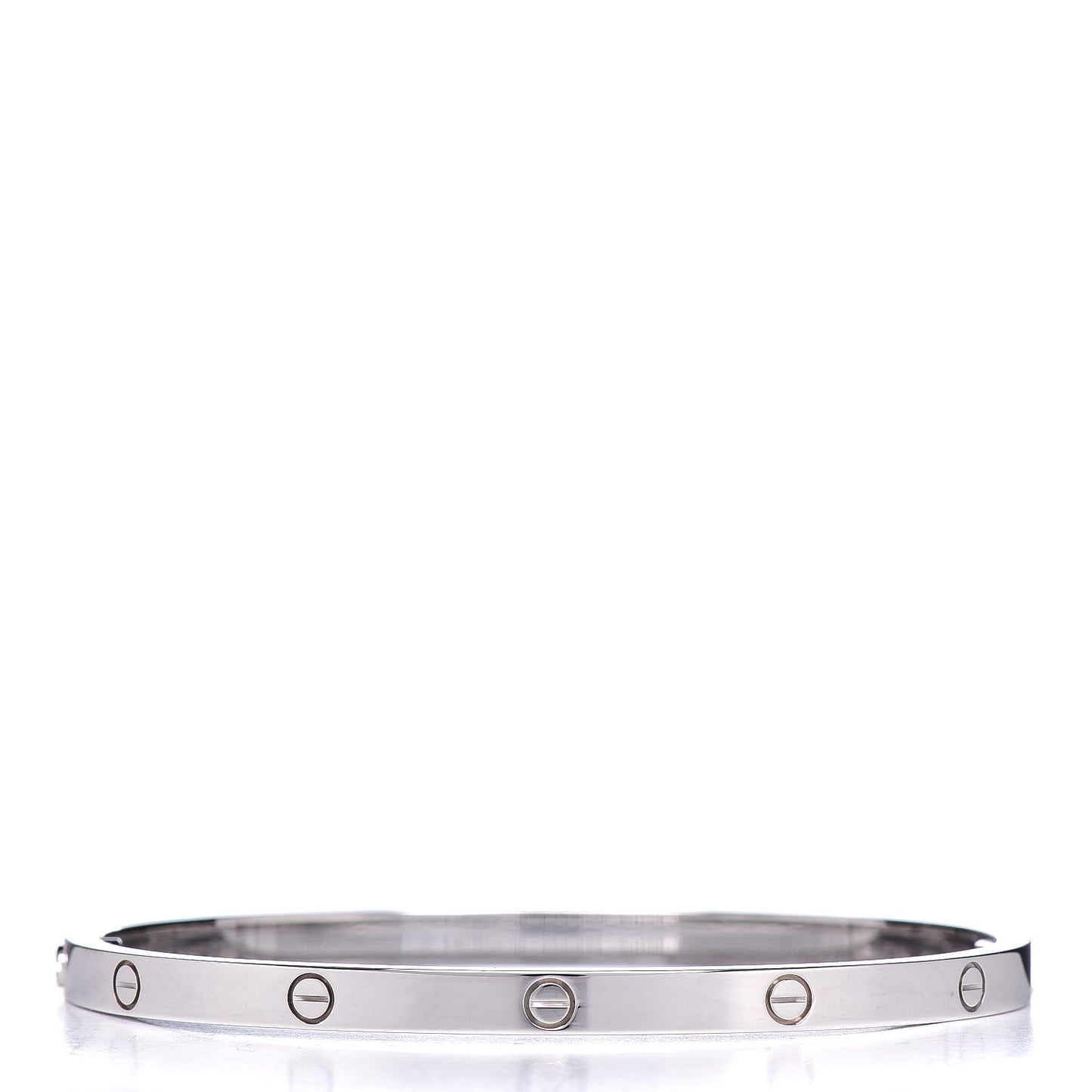 18K White Gold Small LOVE Bracelet 16