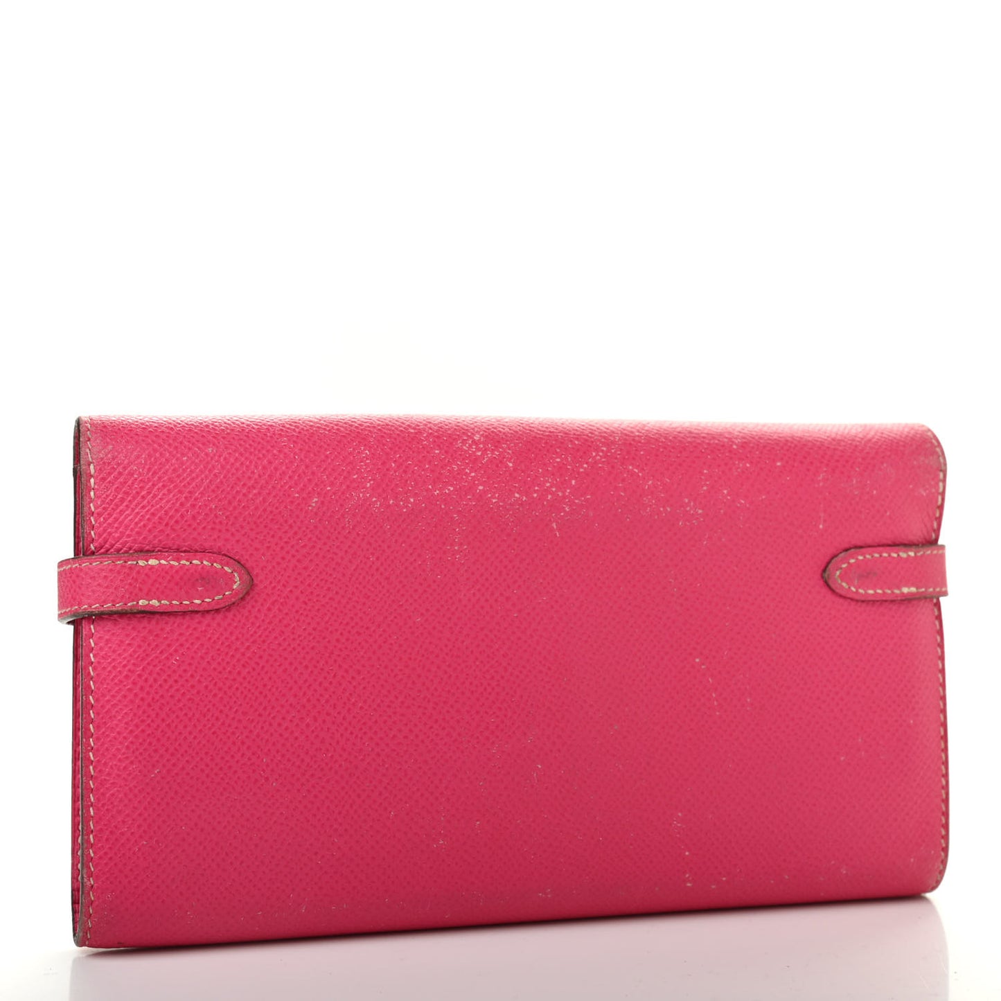 Epsom Kelly Longue Wallet Rose Tyrien
