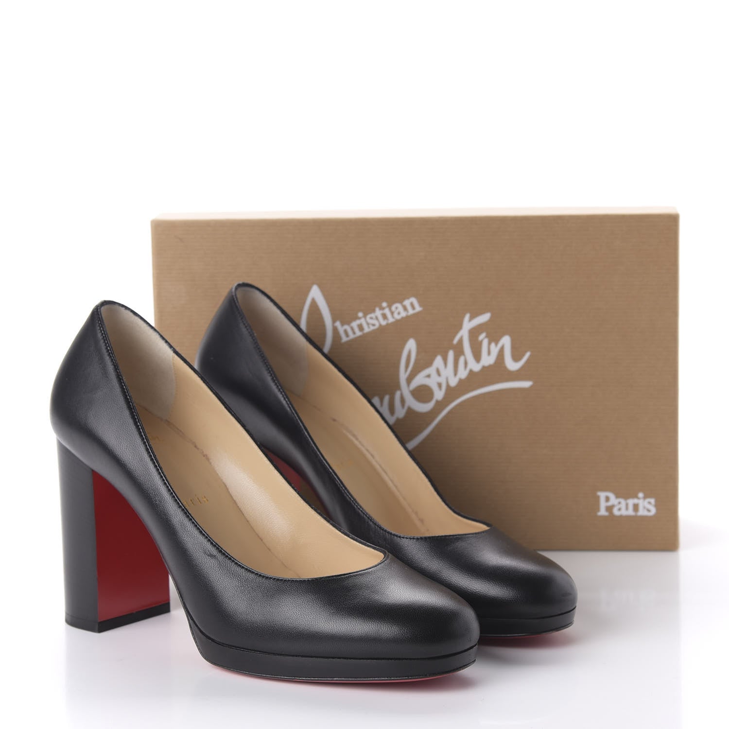 Christian Louboutin Nappa Kabetts 100 Pumps 39 Black Lucido 8 of 8