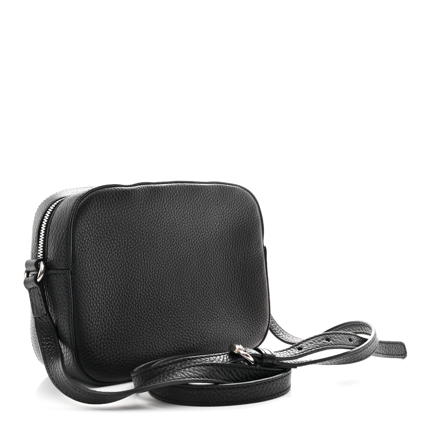 Gucci Pebbled Calfskin Studded Small Soho Disco Bag Black 3 of 10