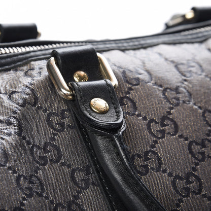 Gucci Crystal Monogram Medium Joy Boston Black 10 of 11