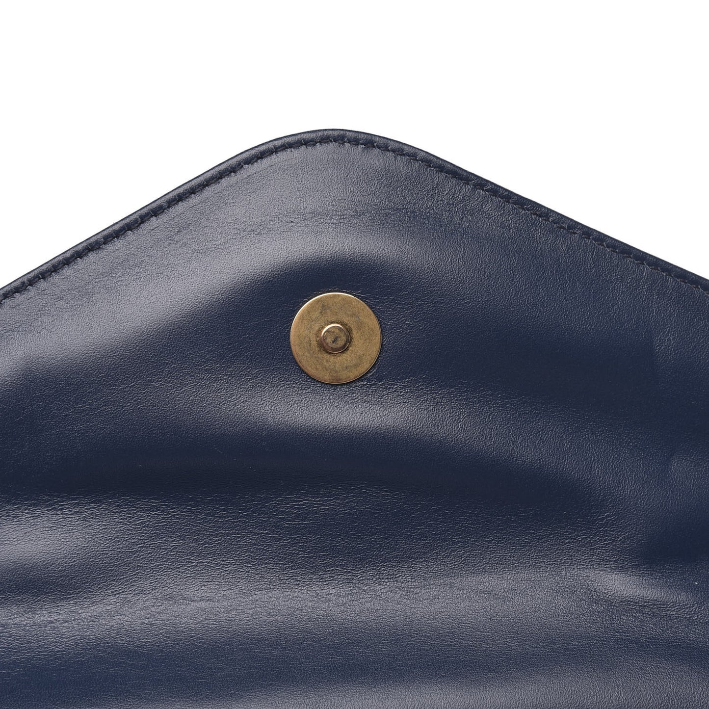 Nappa Pearl Studded Mini Queen Margaret Broadway Shoulder Bag Blue Agata