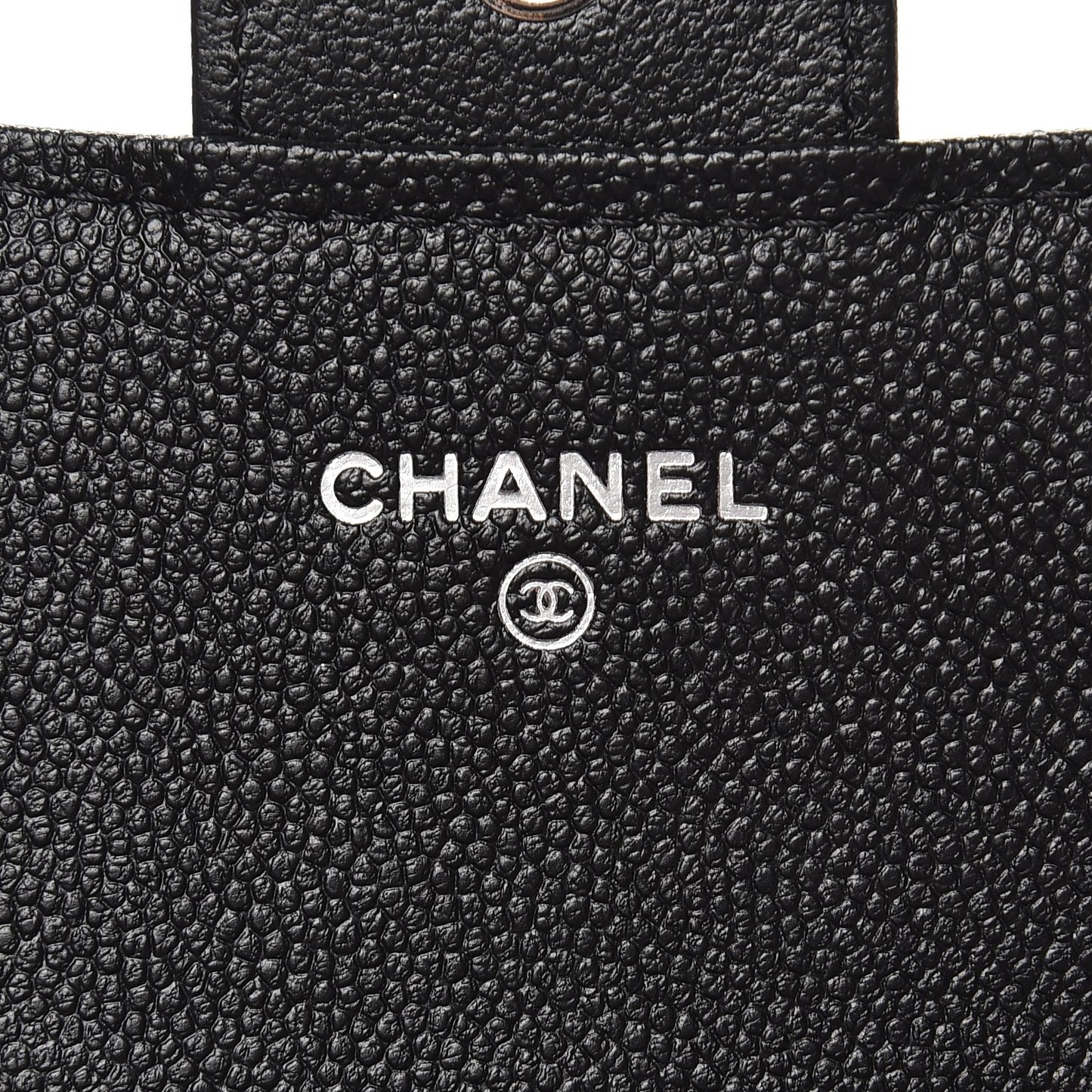 Caviar Quilted Medium Flap Wallet Black