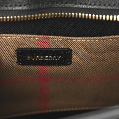 Burberry Calfskin Mega Check Small Banwell Tote Black 6 of 9