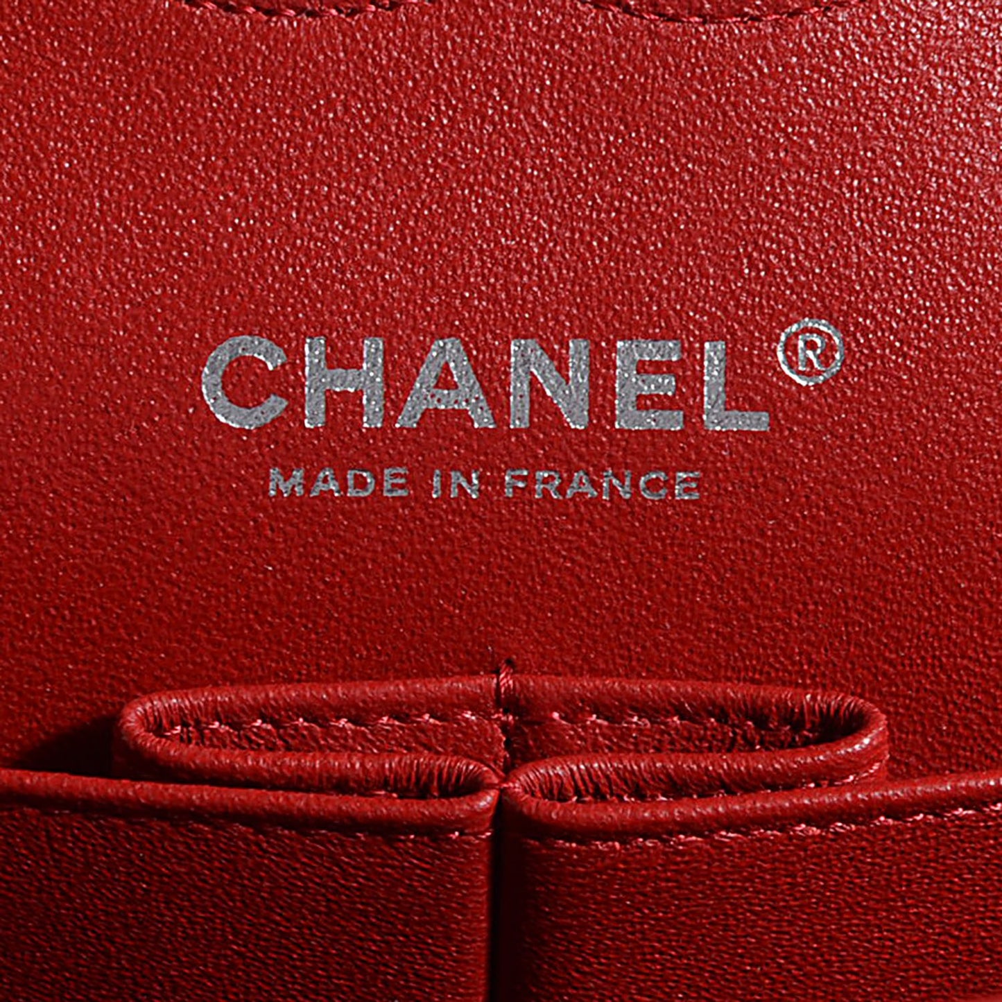 Caviar Quilted Medium Double Flap Red