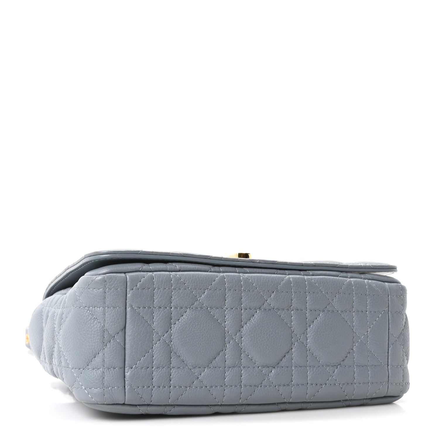 Christian Dior Calfskin Cannage Small Caro Bag Cloud Blue 4 of 10
