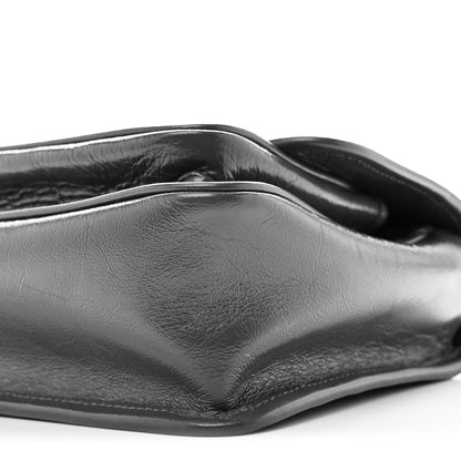 Saint Laurent Crinkled Calfskin Matelasse Monogram Baby Niki Chain Satchel Storm 10 of 13