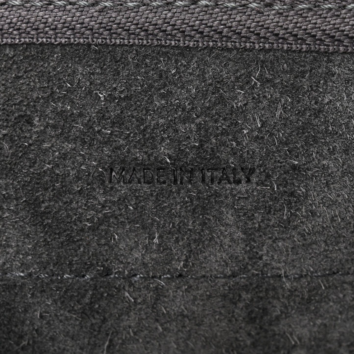 Grained Calfskin Nano Belt Bag Grey