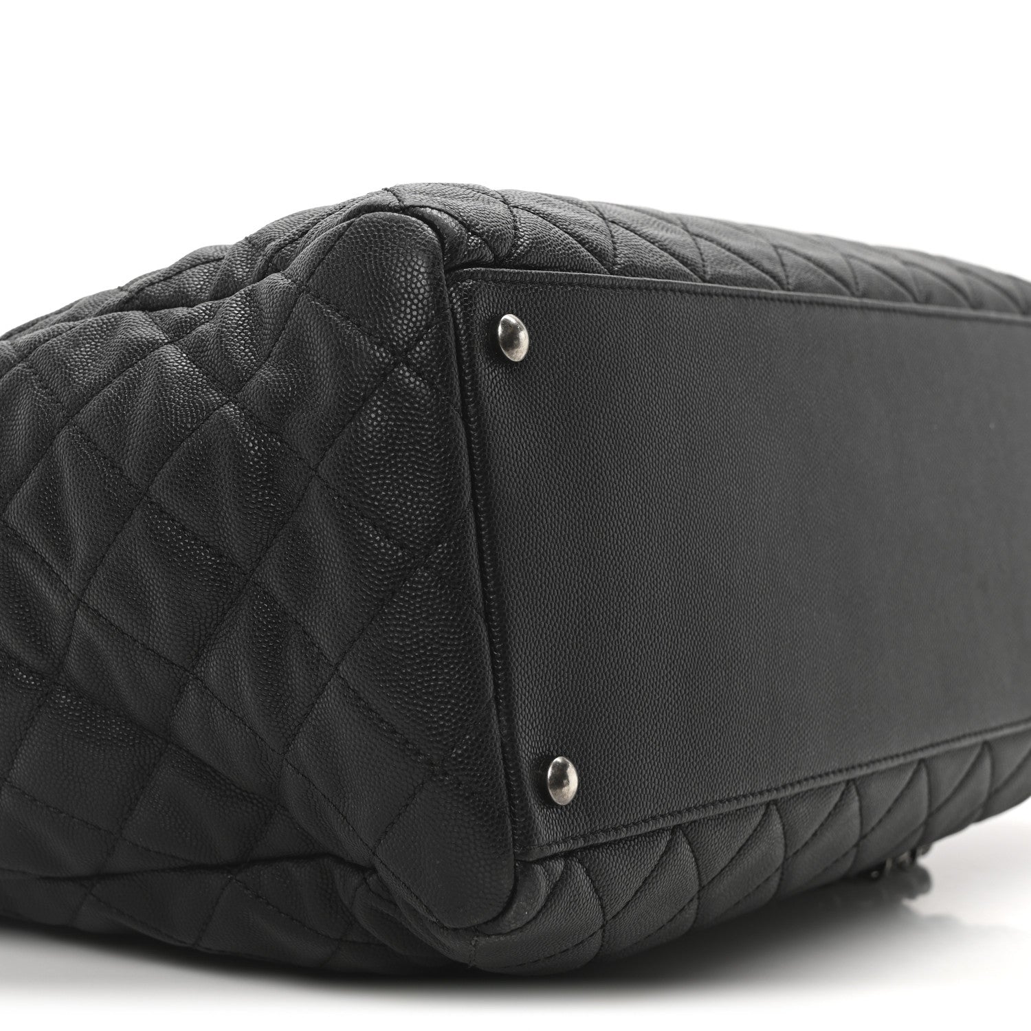 Chanel Caviar Quilted Large Coco Handle Shopping Tote Black 9 of 10