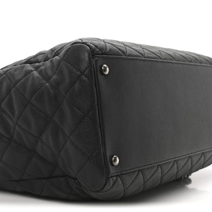 Chanel Caviar Quilted Large Coco Handle Shopping Tote Black 9 of 10