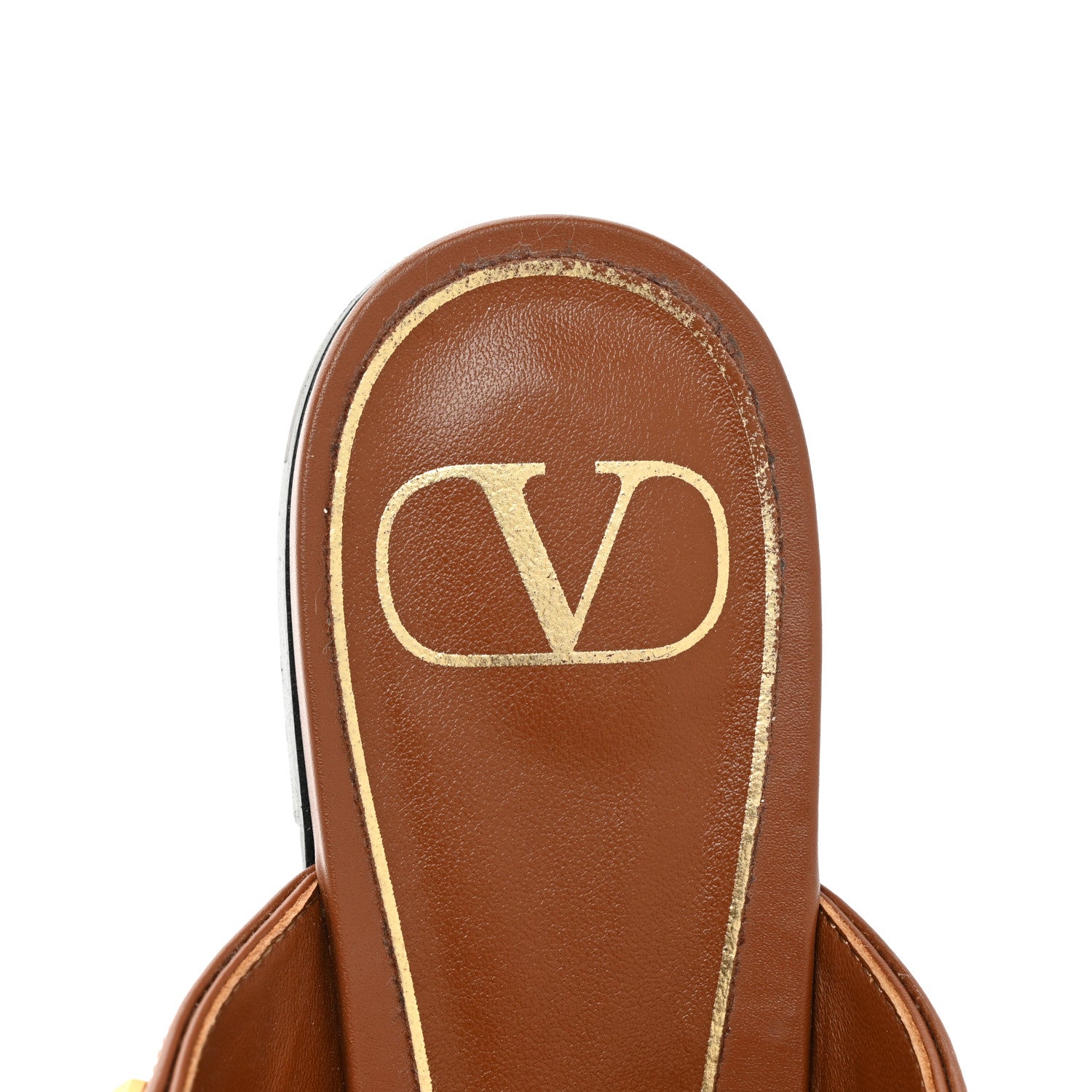 Valentino Garavani Calfskin Roman Stud Ankle Strap Flat Mules 37.5 Selleria 7 of 12