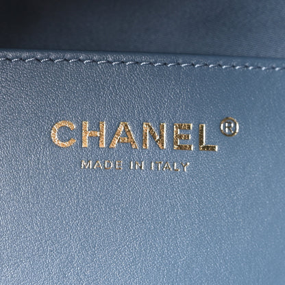 Chanel Suede Quilted Medium Chanel 25 Handbag Blue 7 of 11