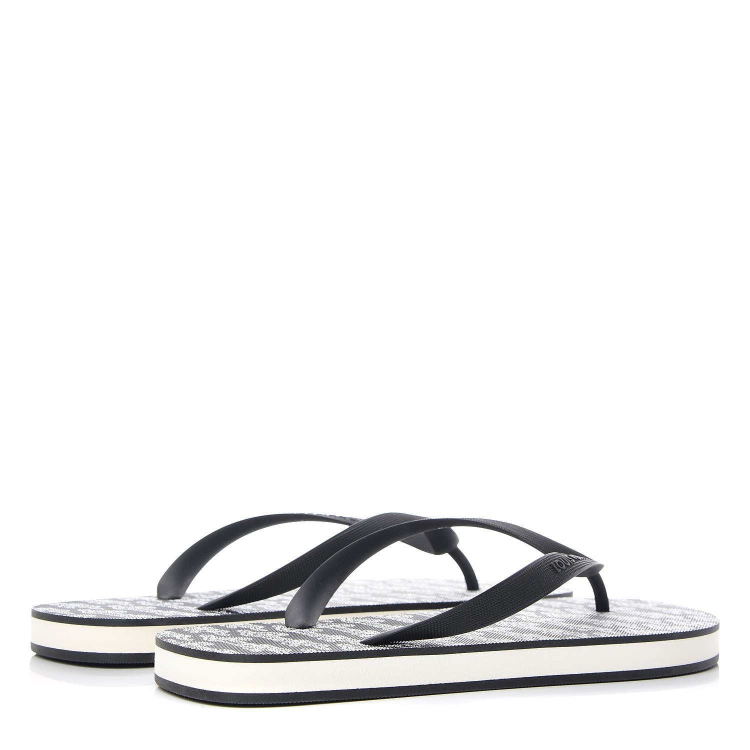 Louis Vuitton Rubber Mens Molitor Thong Sandals 9 Black 4 of 8