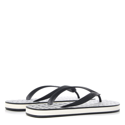 Louis Vuitton Rubber Mens Molitor Thong Sandals 9 Black 4 of 8