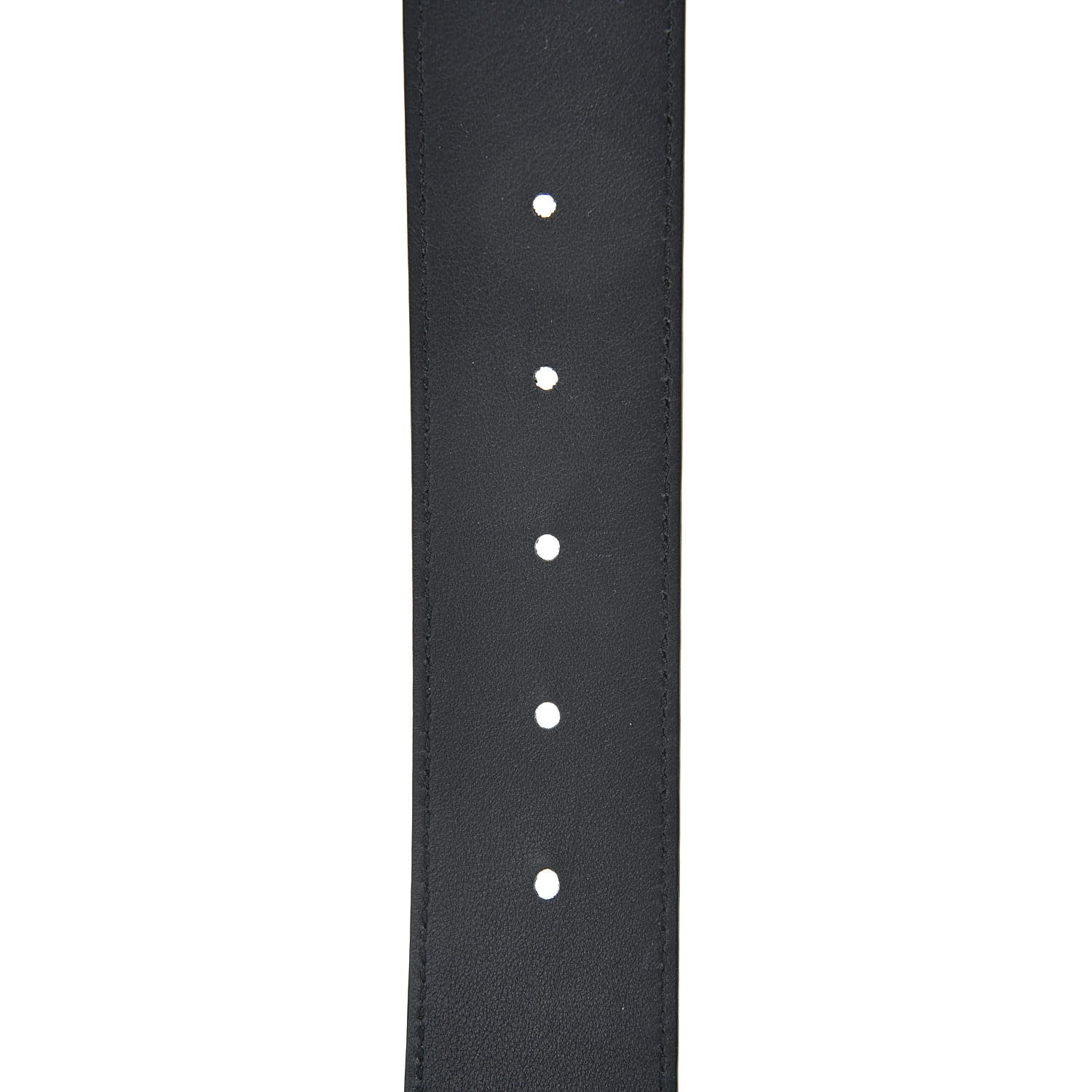 Gucci Moon Calfskin Pearl Double G 40mm Belt 80 32 Black Cream 5 of 6