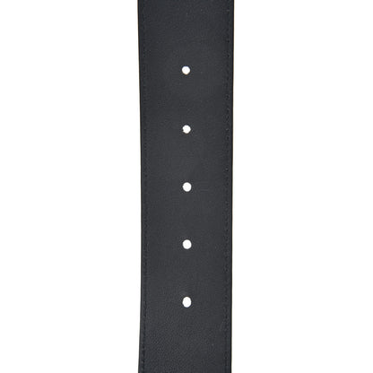 Gucci Moon Calfskin Pearl Double G 40mm Belt 80 32 Black Cream 5 of 6