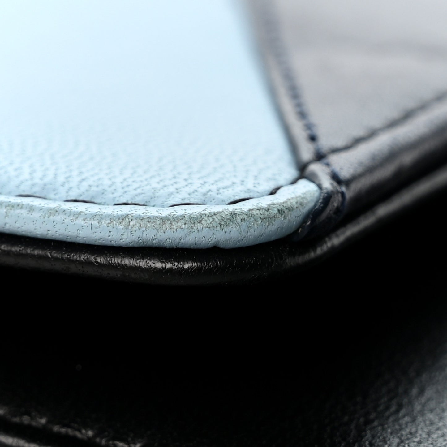 Lambskin Airlines Wallet On Chain WOC Blue Black Red