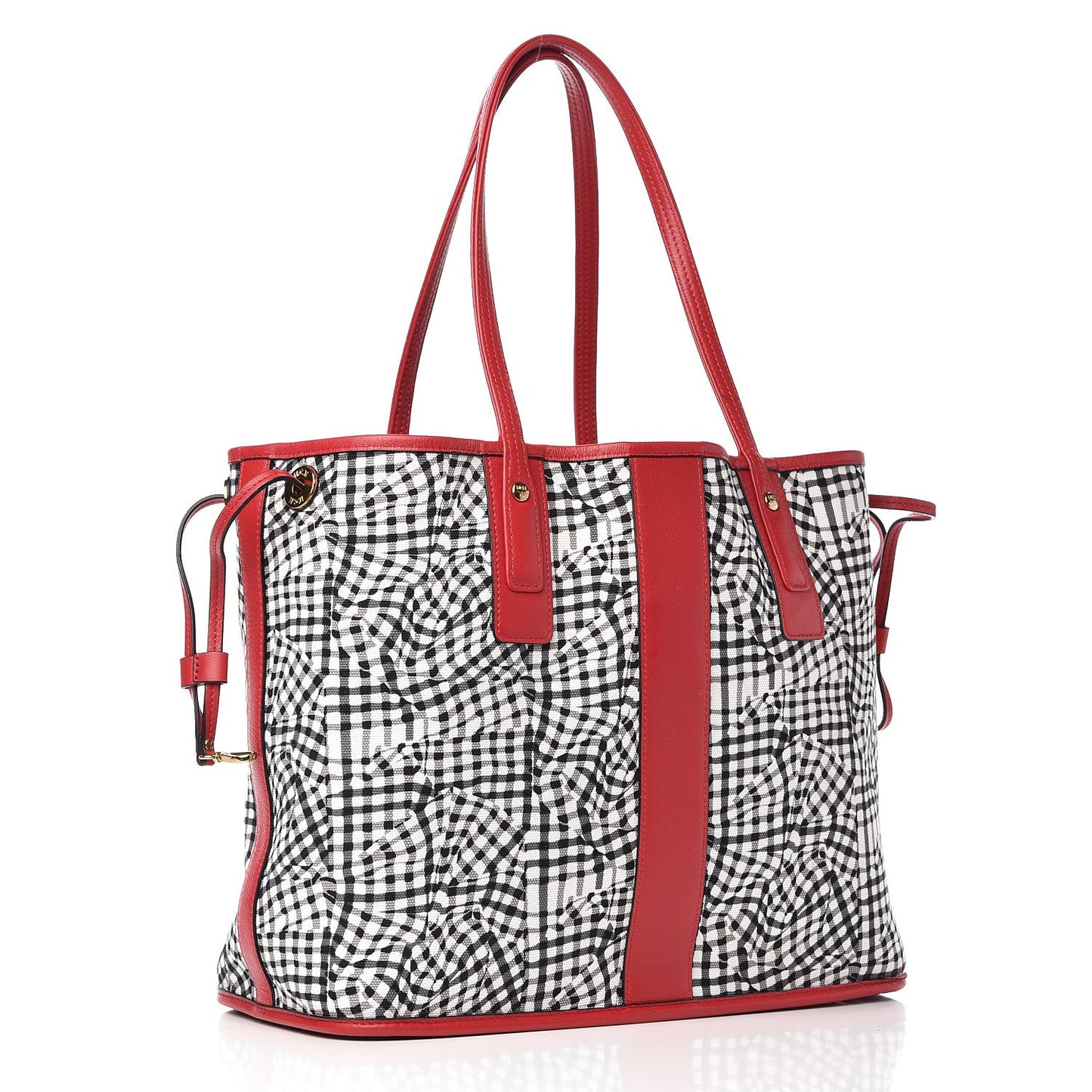 Visetos Medium Liz Reversible Shopper Tote Ruby Red