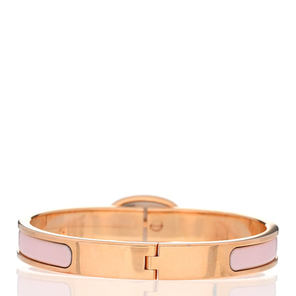 Hermes Enamel Mini Clic Chaine d'Ancre Bracelet PM Rose Candeur 3 of 6