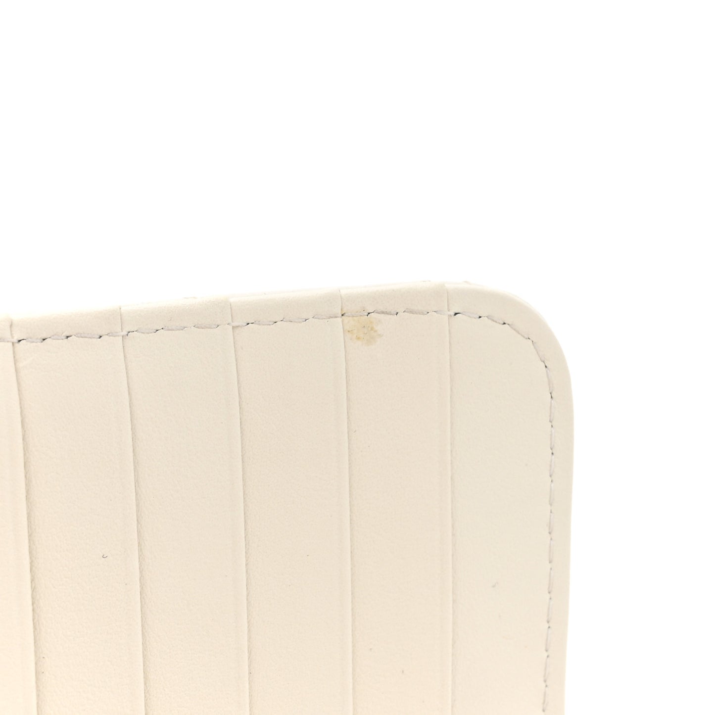 Calfskin Quilted Mini Maxi Pearls Wallet On Chain WOC White