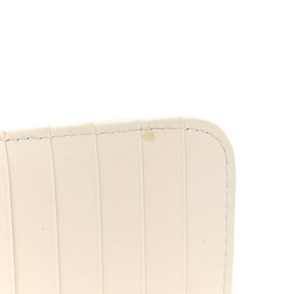 Chanel Calfskin Quilted Mini Maxi Pearls Wallet On Chain WOC White 11 of 12