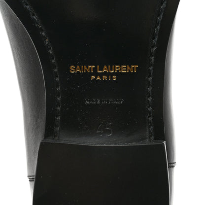 Saint Laurent Calfskin Mens Wyatt Chelsea Boots 45 Black 6 of 12