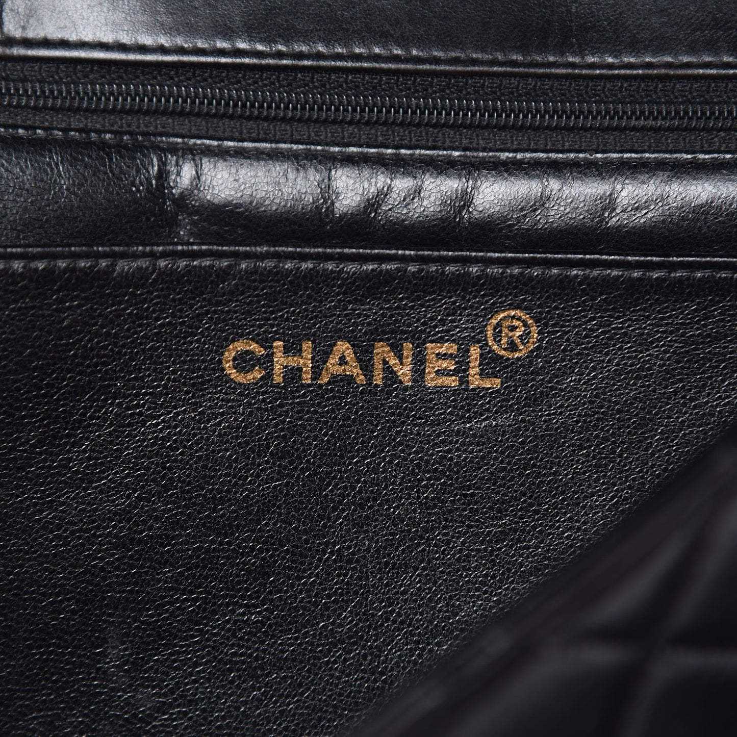 Lambskin Quilted Jumbo Single Flap Black