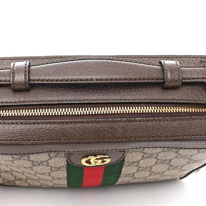 Gucci GG Supreme Monogram Web Small Ophidia Top Handle Shoulder Bag Brown 11 of 12