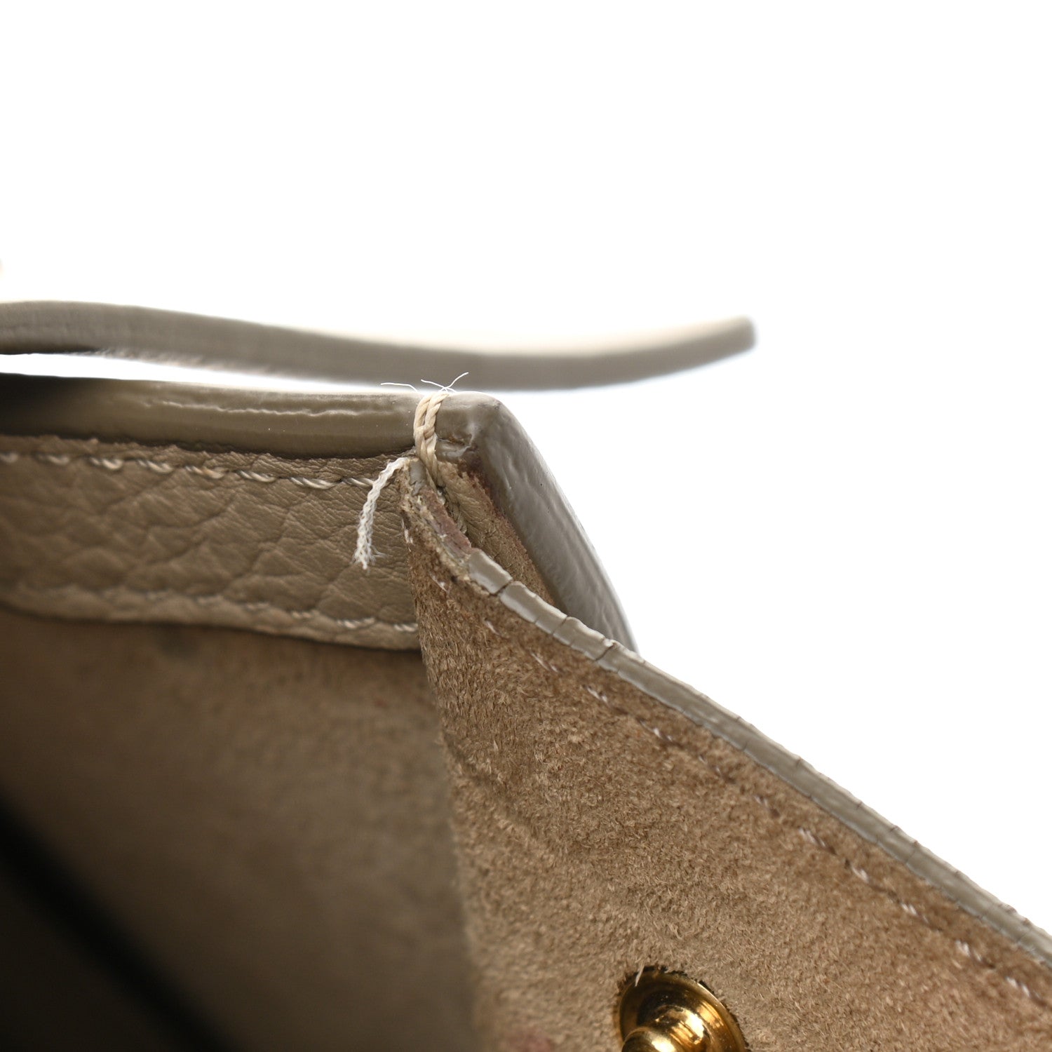 Celine Crisped Calfskin Tie Knot Tote Light Taupe 18 of 19
