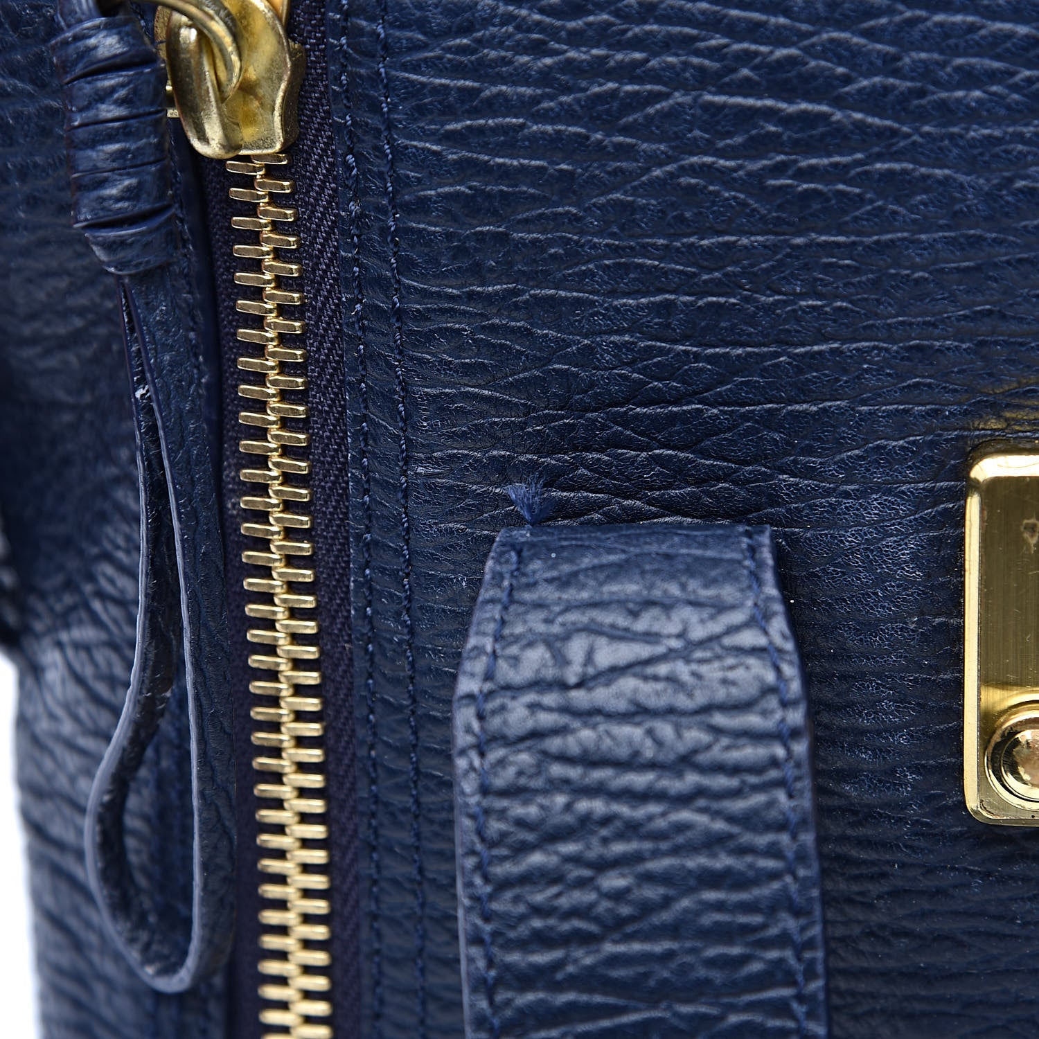 3.1 Phillip Lim 3.1 Textured Calfskin Mini Pashli Satchel Ink 14 of 17