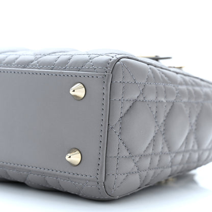 Christian Dior Lambskin Cannage Small My ABC Dior Lady Dior Grey 9 of 9