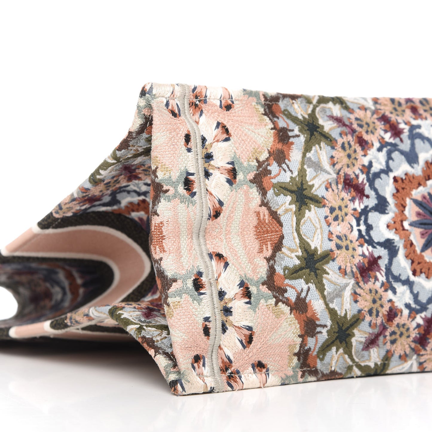 Canvas Embroidered KaleiDioroscopic Book Tote Multicolor
