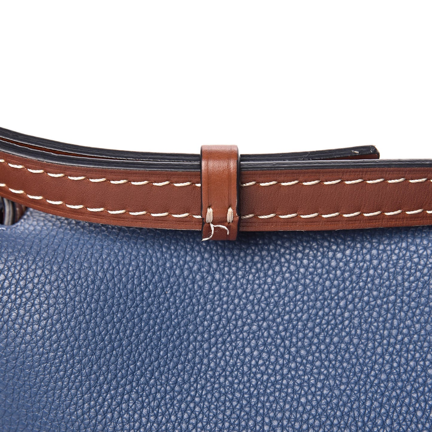 Grained Calfskin Small Gate Crossbody Bag Varsity Pecan