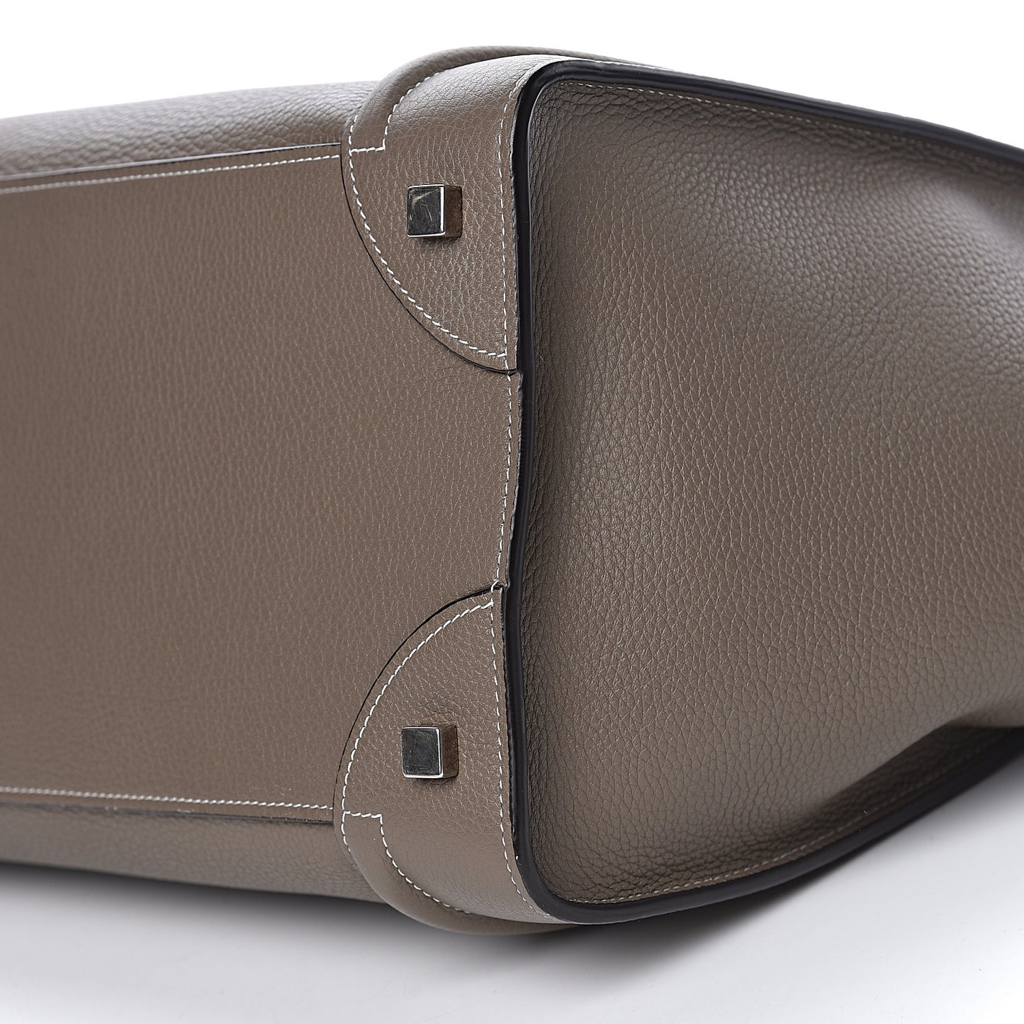Drummed Calfskin Mini Luggage Souris