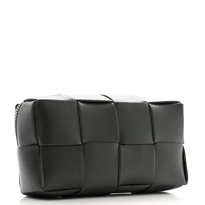 Bottega Veneta Nappa Maxi Intrecciato Cassette Wristlet Pouch Dark Moss 3 of 8