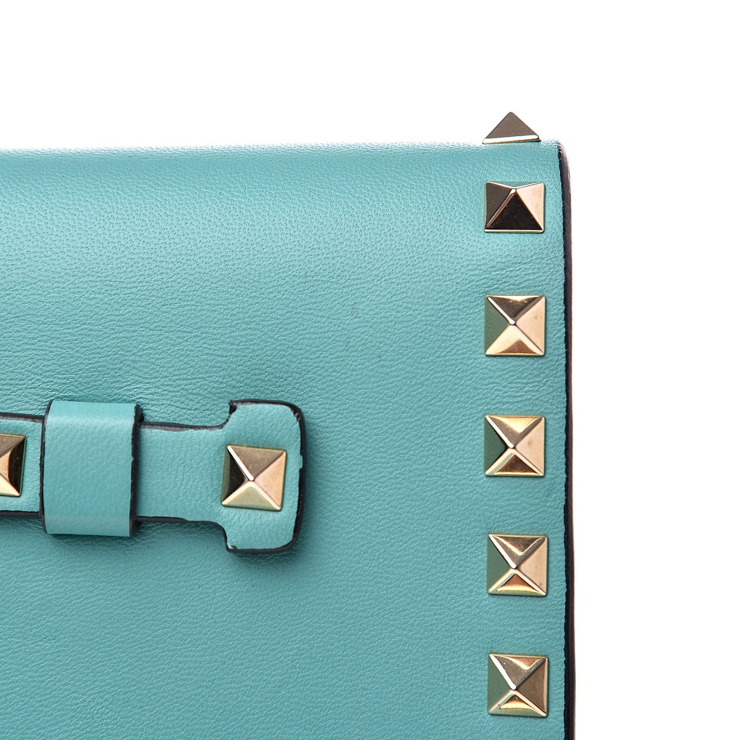 Nappa Rockstud Wristlet Clutch Colibri