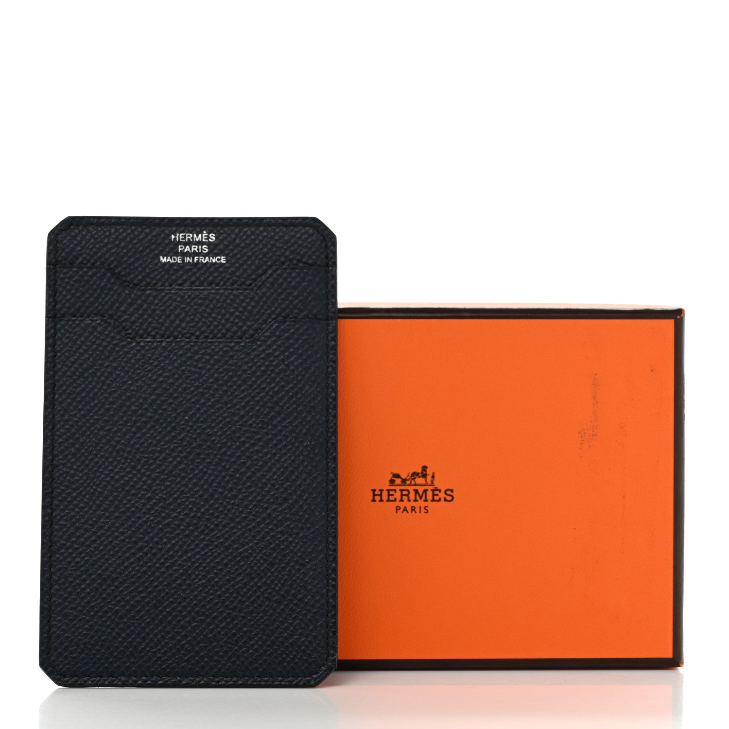 Hermes Epsom City 3CC Card Holder Bleu Indigo 7 of 7