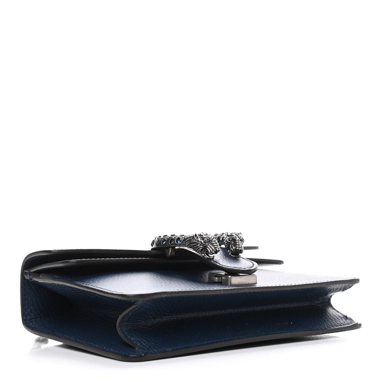 Dollar Calfskin Crystal Mini Dionysus Shoulder Bag Blue Agata Montana Sapphire