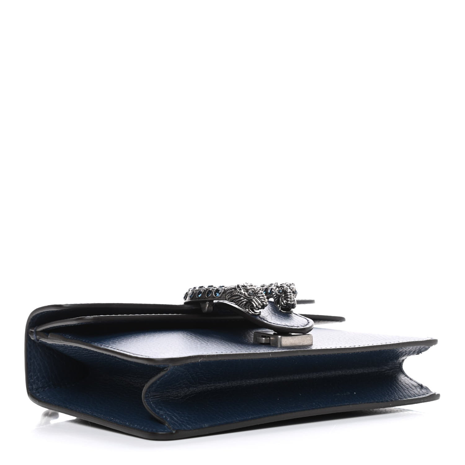 Gucci Dollar Calfskin Crystal Mini Dionysus Shoulder Bag Blue Agata Montana Sapphire 4 of 10