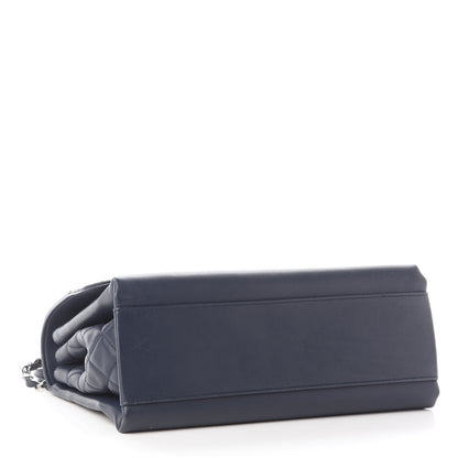 Chanel Calfskin Jumbo Tramezzo Flap Navy 4 of 9