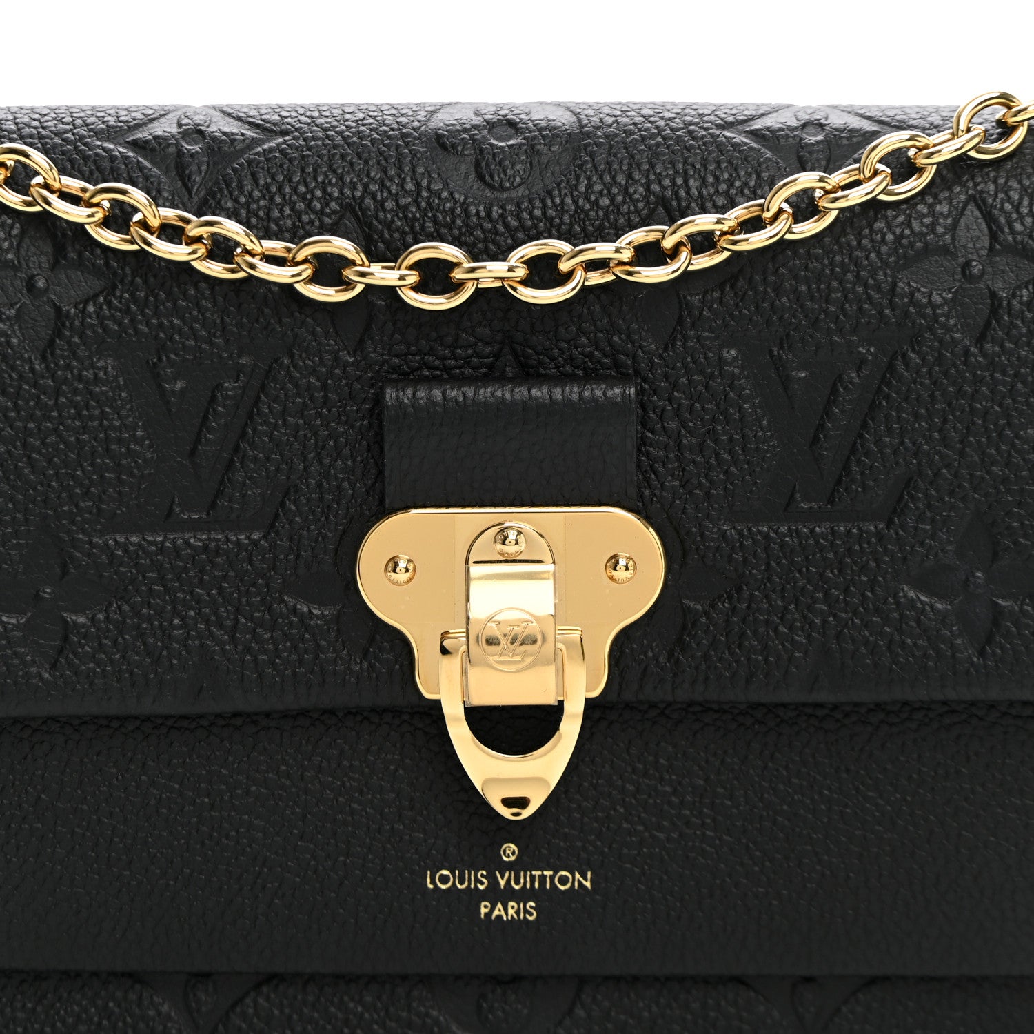 Louis Vuitton Empreinte Vavin Chain Wallet Black 7 of 9