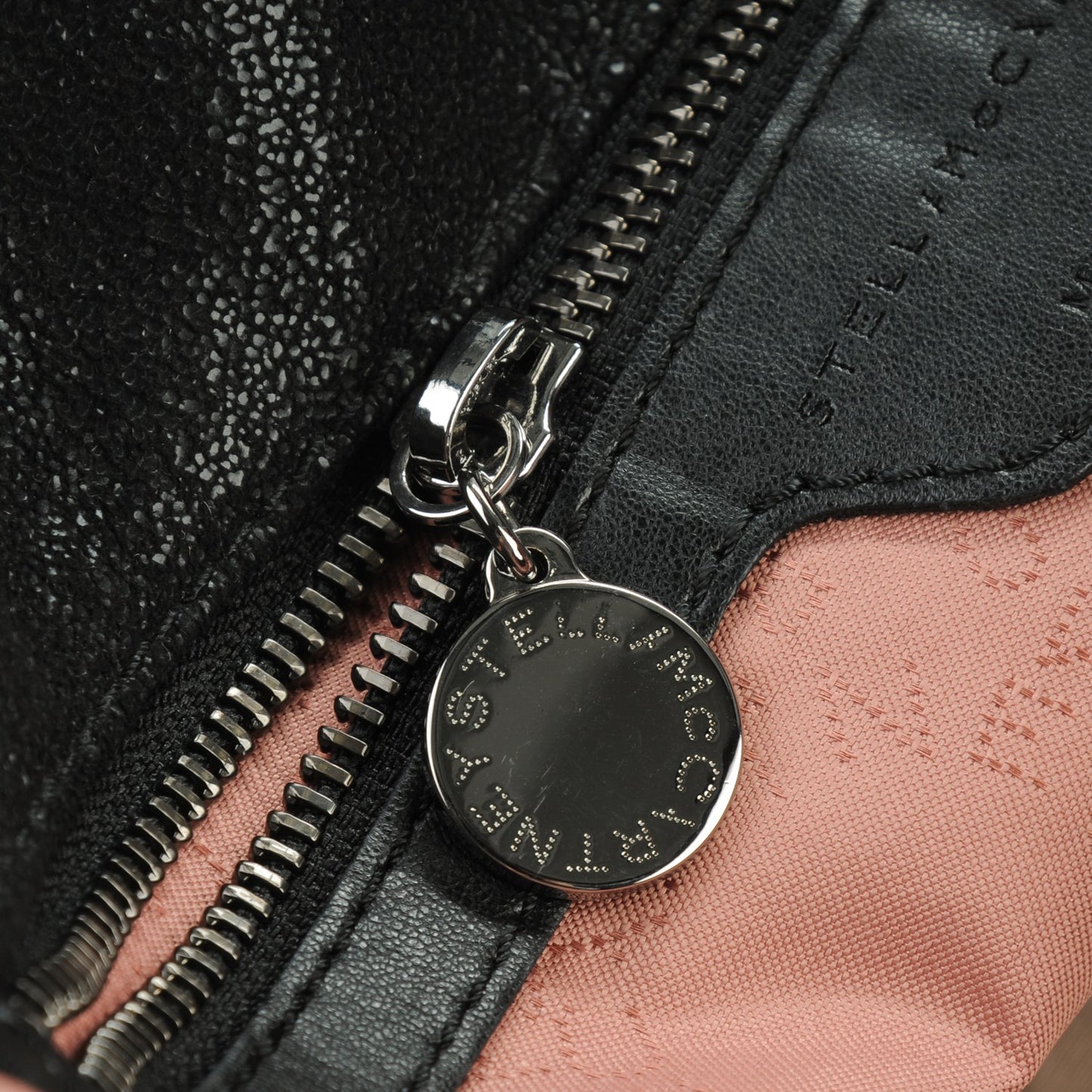 Eco Suede Fringe Falabella Tote Black